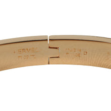 Load image into Gallery viewer, Hermes Mini Clic Chaine d&#39;Ancre Lilas Bracelet White Rose Gold - 01442
