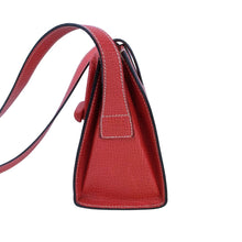 Load image into Gallery viewer, LOEWE SHOULDER BAG LOGO EMBOSSED LEATHER RED - 01498
