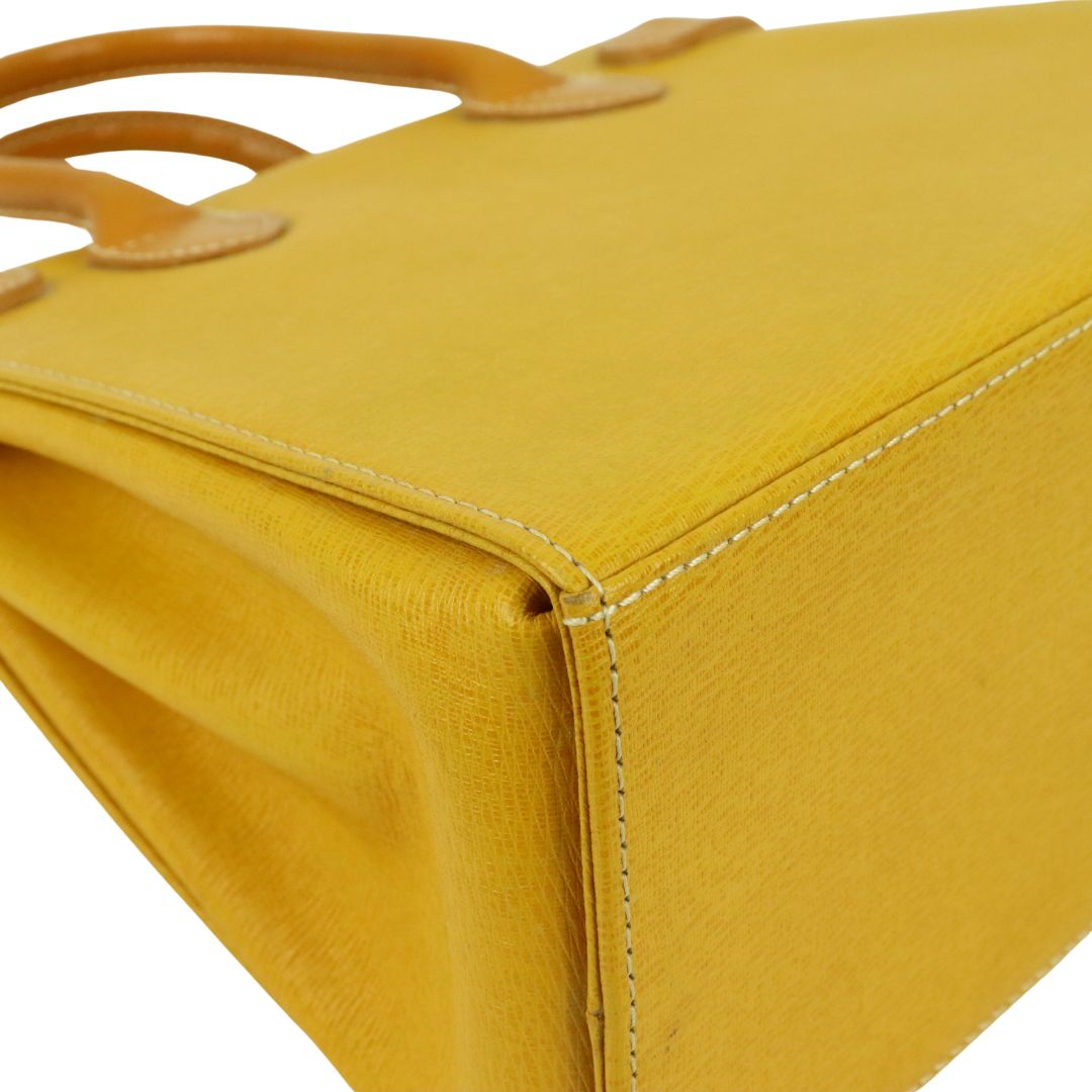 トートバッグ BURBERRY Women Bags 8075135 BURBERRY UOMO Yellow Burberry Leather Yellow Tote Bag - 01436 – Fingertips Vintage