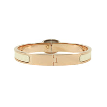 Load image into Gallery viewer, Hermes Mini Clic Chaine d&#39;Ancre Lilas Bracelet White Rose Gold - 01442
