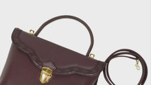Load and play video in Gallery viewer, Yves Saint Laurent Purple 2 Way Bag - 01184
