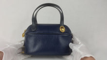 Load and play video in Gallery viewer, Christian Dior Navy Mini 2 Way Bag - 01225