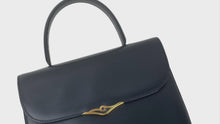 Load and play video in Gallery viewer, CARTIER HANDBAG SAPPHIRE LINE CALF LEATHER BLACK - 01506
