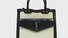 Load and play video in Gallery viewer, Yves Saint Laurent Uptown Small Tote 2 Way Bag - 01136