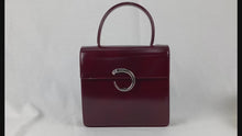 Load and play video in Gallery viewer, Cartier Panthere Bordeaux Handle Bag - 01305
