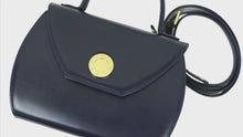 Load and play video in Gallery viewer, Givenchy Circle Logo Navy 2 Way Bag - 01201