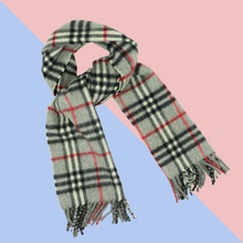 Load image into Gallery viewer, Burberry Check Cashmere Scarf - 00912
