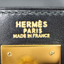 画像をギャラリービューアに読み込む, Hermes Kelly 32 Boxcalf Black - 00929 - Fingertips Vintage