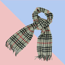 Load image into Gallery viewer, Burberry Nova Check Cashmere Scarf - 01051
