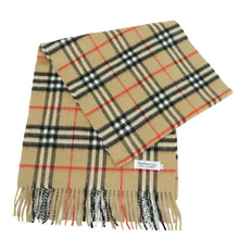 Load image into Gallery viewer, Burberry Check Cashmere Scarf - 01076　