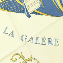 Load image into Gallery viewer, Hermes Carre 90 Vue Du Carrosse De La Galere La Reale Navy Scarf - 01267