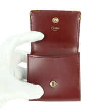 Load image into Gallery viewer, Cartier Must Line Square Bordeaux Coin Purse - 01314