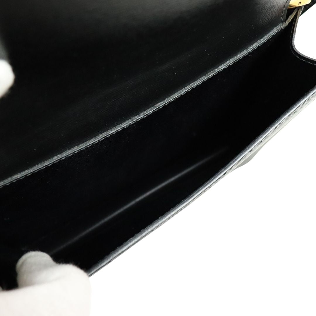 LOUIS VUITTON Epi Grenelle Compact Wallet Black 746563