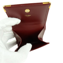 Load image into Gallery viewer, Cartier Must Line Square Bordeaux Coin Purse - 01314