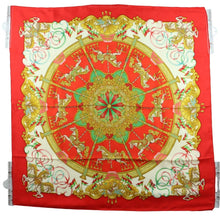 Load image into Gallery viewer, Hermes Carre 90 Luna Park Red Scarf - 01333
