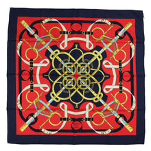 Load image into Gallery viewer, Hermes Carre 90 Eperon D&#39;or Navy Scarf - 01249