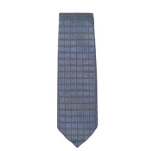 Load image into Gallery viewer, Hermes Navy Check Silk Tie - 01172