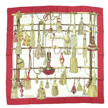 Load image into Gallery viewer, Hermes Carre 90 Pasementerie Red Scarf - 01248