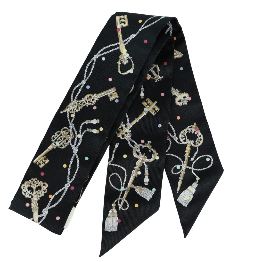 エルメス レ クレ ア ポワ ブラック ツイリー - 01258 – Fingertips