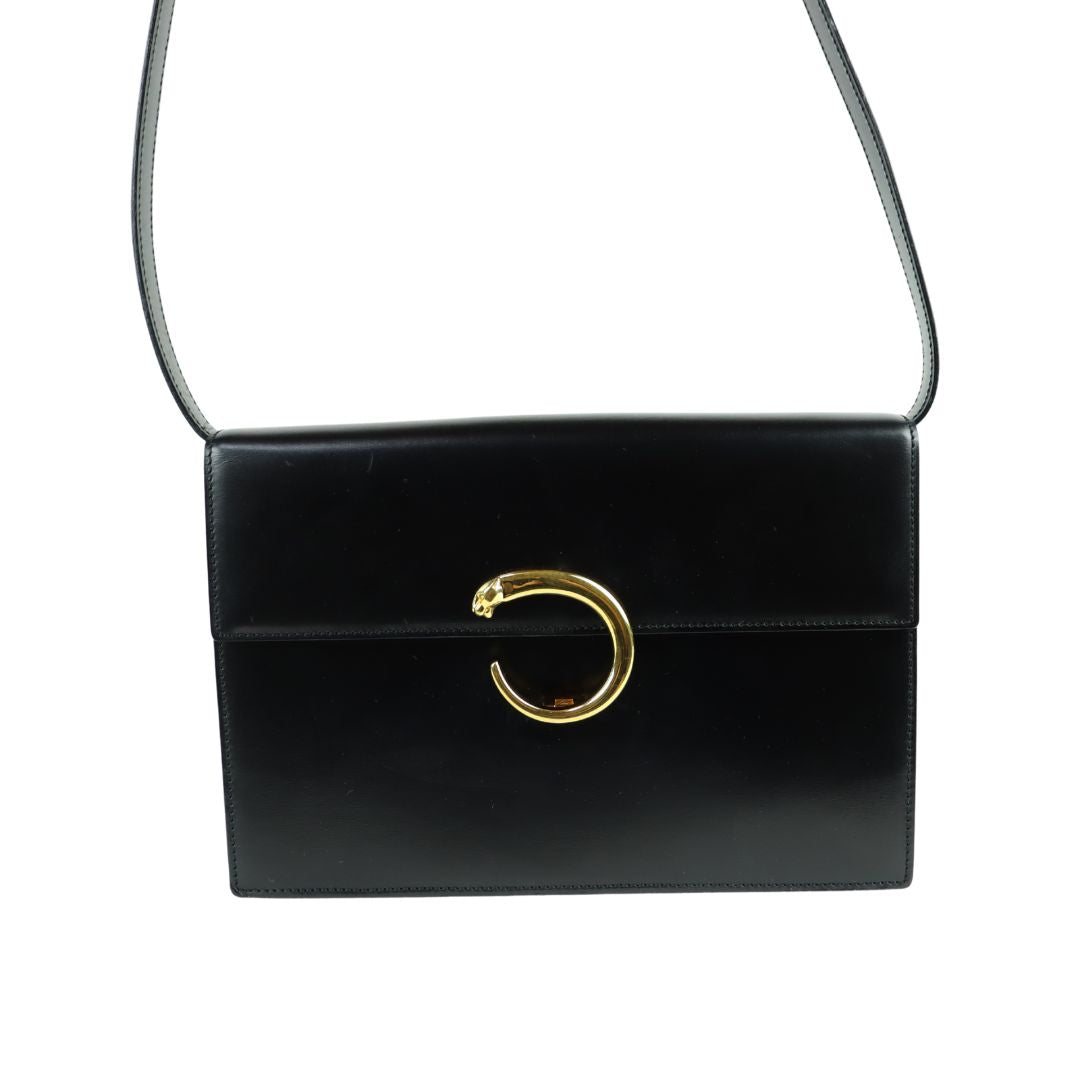 ✨極美品✨カルティエ　パンテール　ショルダーバッグ　ゴールド金具×ブラックレザー 楽天市場】カルティエ パンテール（ショルダーバッグ