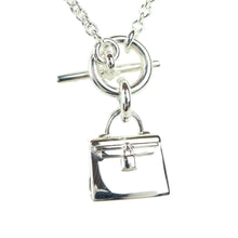 Load image into Gallery viewer, Hermes Amulettes Kelly Pendant 925 Silver Necklace - 01263
