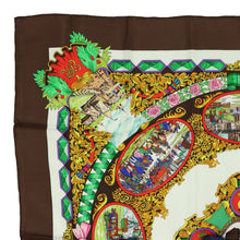 Load image into Gallery viewer, Hermes Carre 90 L&#39;entente Cordiale Brown Scarf - 01274