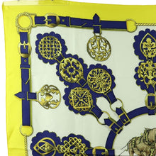 Load image into Gallery viewer, Hermes Carre 90 Cuivreries Yellow Scarf - 01315
