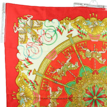 Load image into Gallery viewer, Hermes Carre 90 Luna Park Red Scarf - 01333