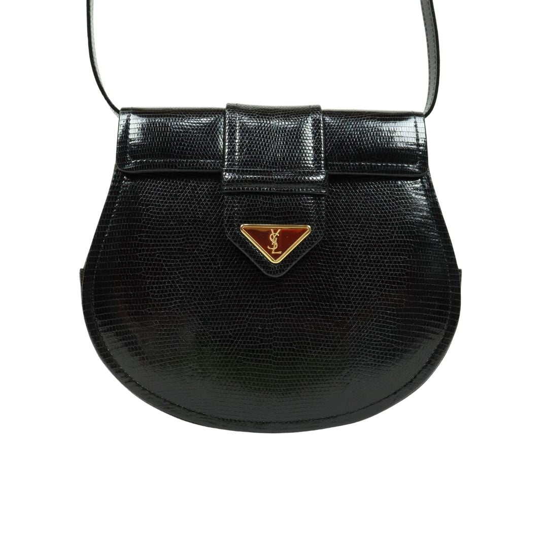 Yves Saint Laurent Lizard Shoulder Bag - 01186 – Fingertips Vintage