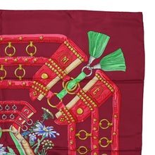 Load image into Gallery viewer, Hermes Carre 90 Aux Champs Bordeaux Scarf - 01239