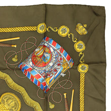 Load image into Gallery viewer, Hermes Carre 90 Les Tambours Brown Scarf - 01226