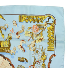 Load image into Gallery viewer, Hermes Carre 90 Cogeaux Sky Blue Scarf - 01280