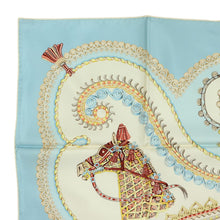 Load image into Gallery viewer, Hermes Carre 90 Paperole Sky Blue Scarf - 01232