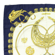 Load image into Gallery viewer, Hermes Carre 90 Les Cavaliers D&#39;or Navy Scarf - 01231
