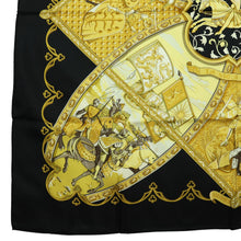 Load image into Gallery viewer, Hermes Carre 90 La Vie a Cheval Black Scarf - 01278

