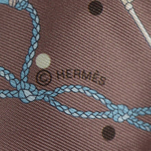 Load image into Gallery viewer, Hermes Les Cles A Pois Marron Glace Twilly - 01301