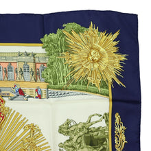 Load image into Gallery viewer, Hermes Carre 90 Sanssoucy Navy Scarf - 01273