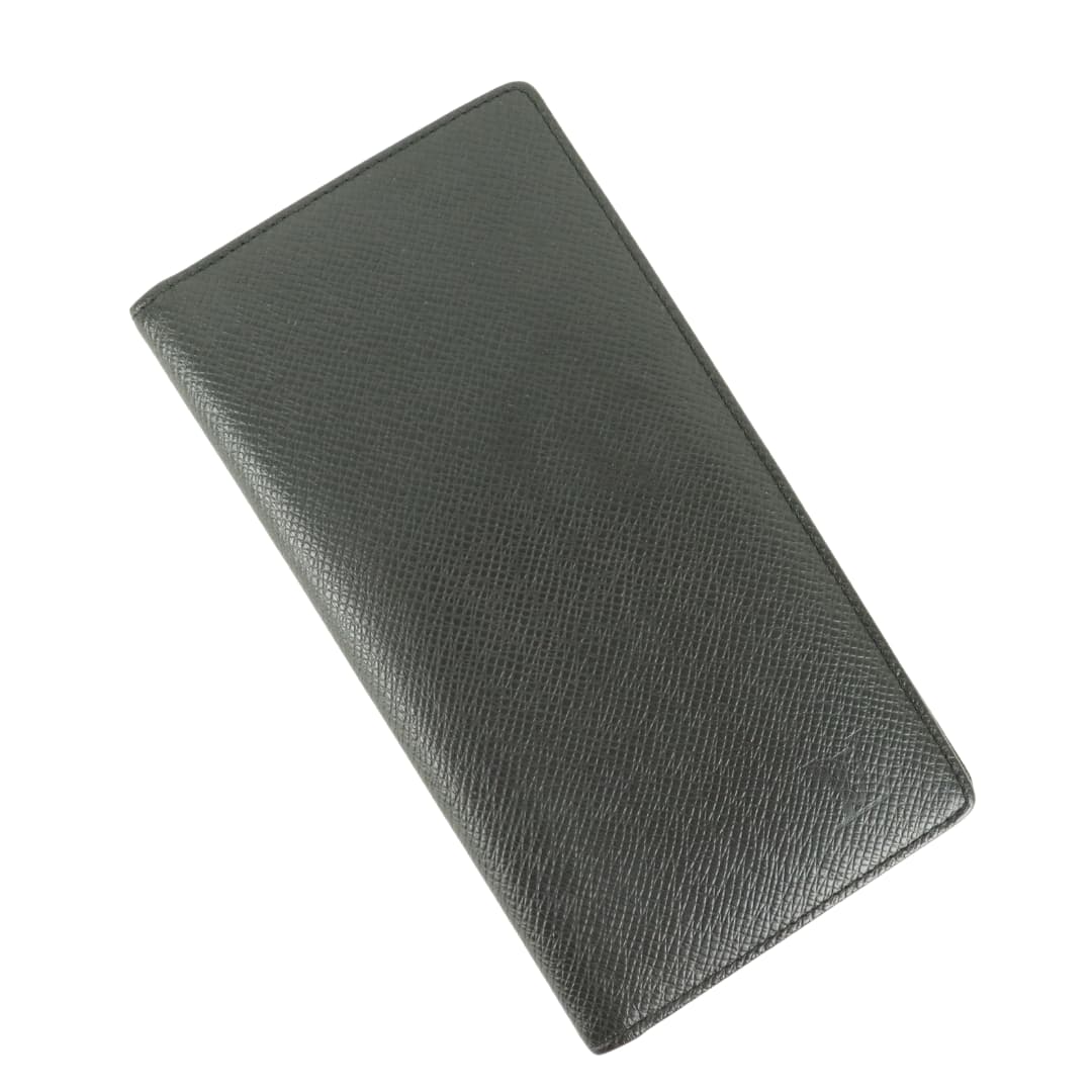 LOUIS VUITTON LOUIS VUITTON wallet Taiga leather Black Ardoise