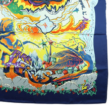Load image into Gallery viewer, Hermes Carre 90 The Alfee Navy Scarf - 01338
