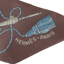 Load image into Gallery viewer, Hermes Les Cles A Pois Marron Glace Twilly - 01301