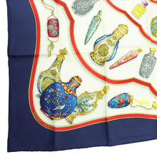 Load image into Gallery viewer, Hermes Carre 90 Qu Importe Le Flacon Blue Scarf - 01246