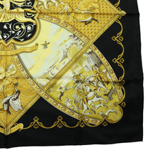 Load image into Gallery viewer, Hermes Carre 90 La Vie a Cheval Black Scarf - 01278