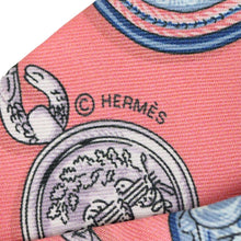 Load image into Gallery viewer, Hermes Epaulettes Pink Rouge Blue Twilly - 01233