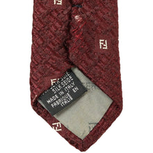 Load image into Gallery viewer, Fendi Red Silk Tie - 01144
