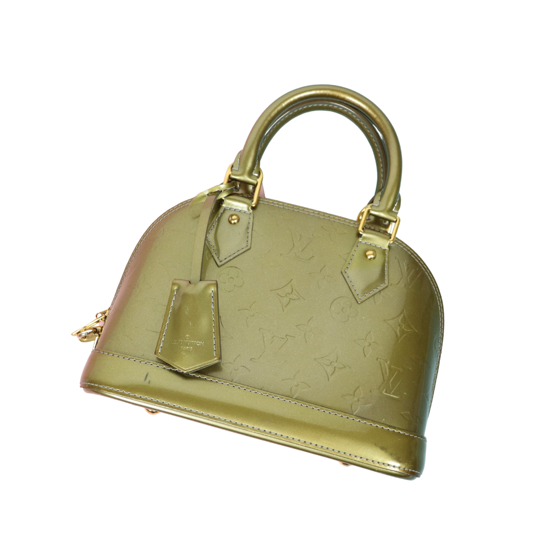 Louis Vuitton Monogram Vernis Alma BB  Luxury pre-owned fashion from Japan  – Fingertips Vintage
