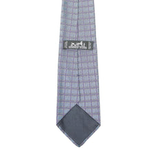 Load image into Gallery viewer, Hermes Navy Check Silk Tie - 01172
