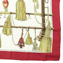 Load image into Gallery viewer, Hermes Carre 90 Pasementerie Red Scarf - 01248