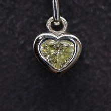 Load image into Gallery viewer, Double Heart Necklace K18 WG 0.39 carat total weight: 4.6g - 01097