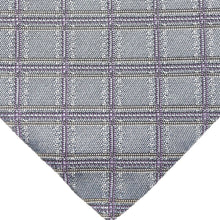 Load image into Gallery viewer, Hermes Navy Check Silk Tie - 01172