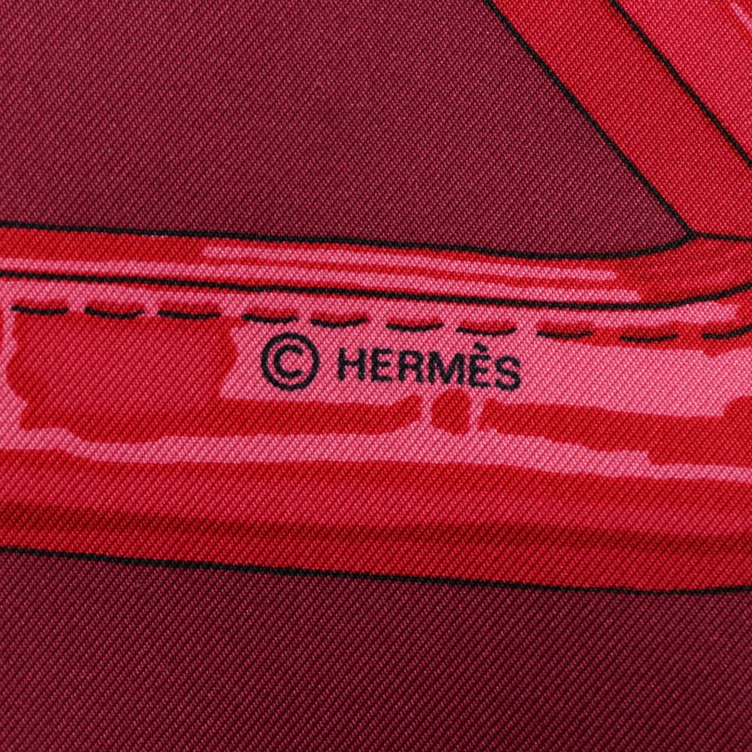 エルメス カレ90 オーシャン ボルドー スカーフ - 01239 – Fingertips